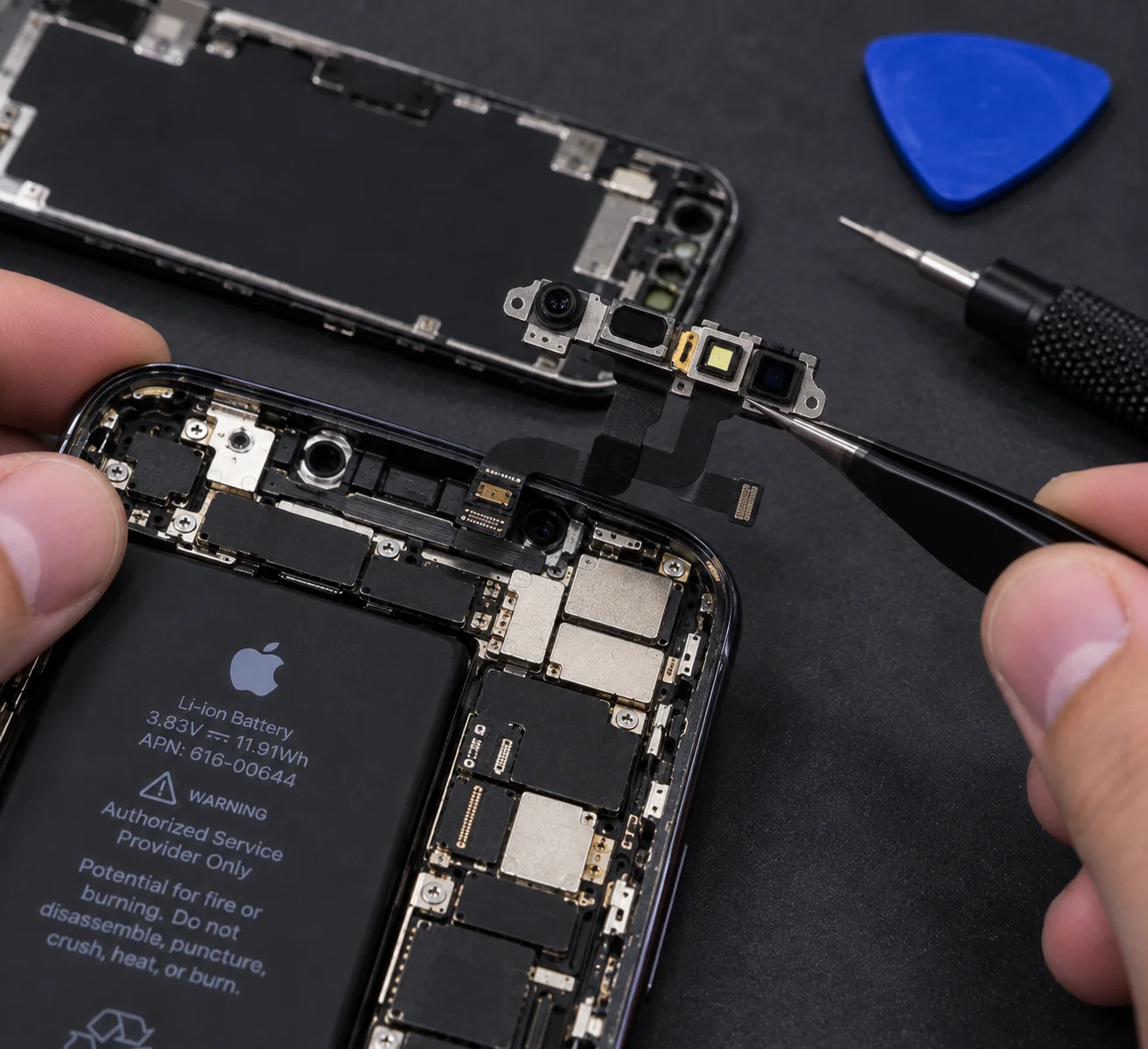 Reparação de Face ID e leitor de impressão digital